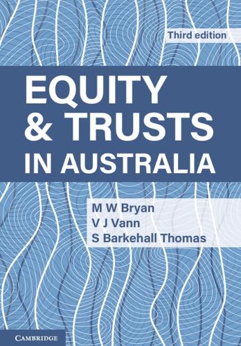 Бумажная книга «Equity and Trusts in Australia», авторов М. В. Брайан, С. Баркхолл Томас - фото №1