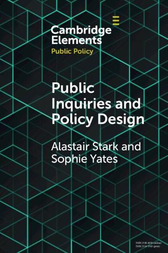 Паперова книга «Public Inquiries and Policy Design», автор Аластер Старк - фото №1