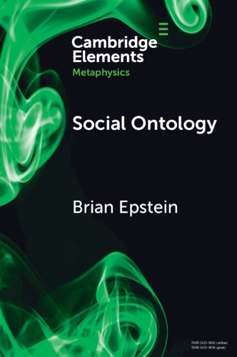 Бумажная книга «Social Ontology», автор Брайан Эпштейн - фото №1