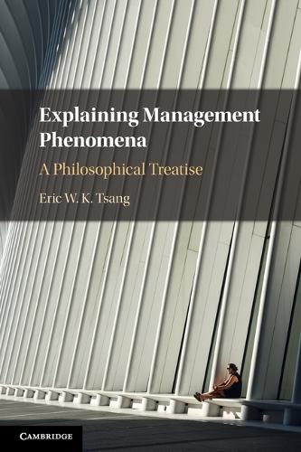 Паперова книга «Explaining Management Phenomena: A Philosophical Treatise», автор Ерік В. К. Цанг - фото №1