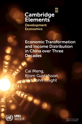 Бумажная книга «Economic Transformation and Income Distribution in China over Three Decades», авторов Бьорн Густафссон, Джон Найт - фото №1