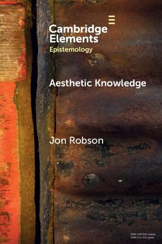 Бумажная книга «Aesthetic Knowledge», автор Джон Робсон - фото №1