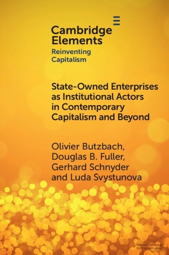 Паперова книга «State-Owned Enterprises as Institutional Actors in Contemporary Capitalism and Beyond», автор Олів'є Буцбах - фото №1
