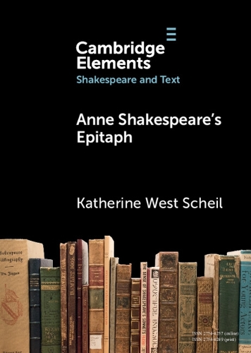 Бумажная книга «Anne Shakespeare's Epitaph», автор Кэтрин Уэст Шейл - фото №1