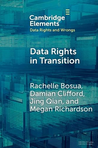 Бумажная книга «Data Rights in Transition», авторов Меган Ричардсон, Рэйчел Босуа - фото №1