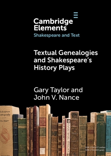 Paper book «Textual Genealogies and Shakespeare's History Plays», author Gary Taylor - фото №1