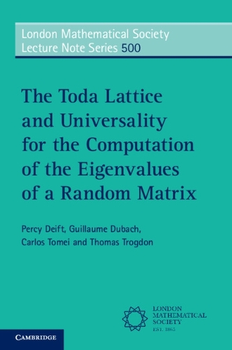 Бумажная книга «The Toda Lattice and Universality for the Computation of the Eigenvalues of a Random Matrix», автор Перси Дифт - фото №1