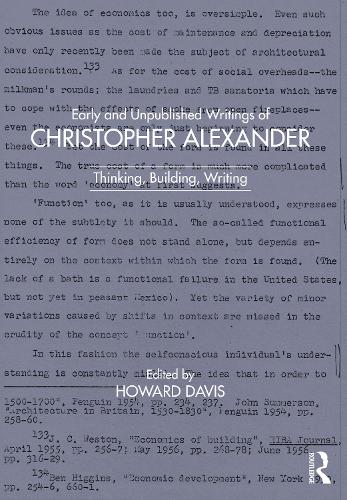 Бумажная книга «Early and Unpublished Writings of Christopher Alexander: Thinking, Building, Writing» - фото №1