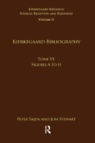 Паперова книга «Volume 19, Tome VI: Kierkegaard Bibliography: Figures A to H» - фото №1