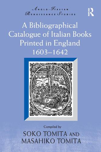 Паперова книга «A Bibliographical Catalogue of Italian Books Printed in England 1603–1642» - фото №1