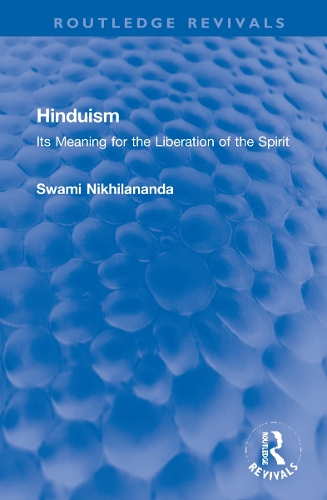 Паперова книга «Hinduism: Its Meaning for the Liberation of the Spirit», автор Свамі Ніхілананда - фото №1