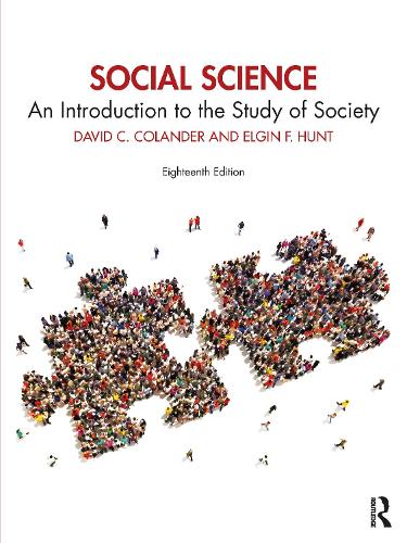 Бумажная книга «Social Science: An Introduction to the Study of Society», авторов Дэвид Коландер, Элгин Хант - фото №1