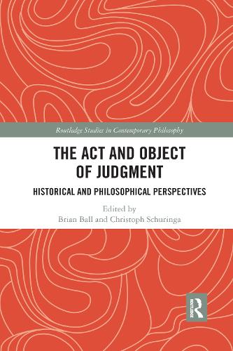 Бумажная книга «The Act and Object of Judgment: Historical and Philosophical Perspectives» - фото №1