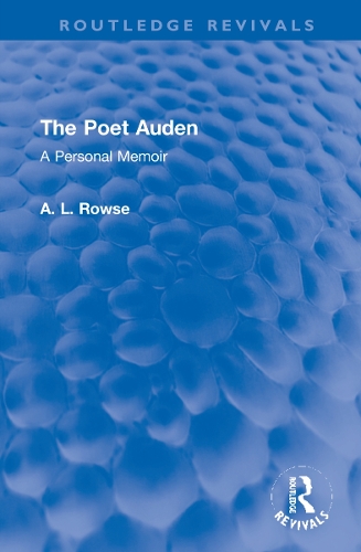Бумажная книга «The Poet Auden: A Personal Memoir», автор А. Л. Роуз - фото №1
