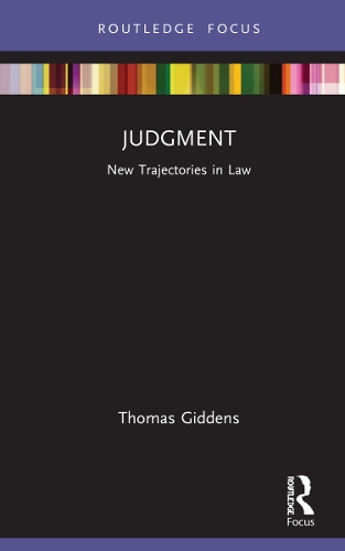 Бумажная книга «Judgment: New Trajectories in Law», автор Томас Гидденс - фото №1
