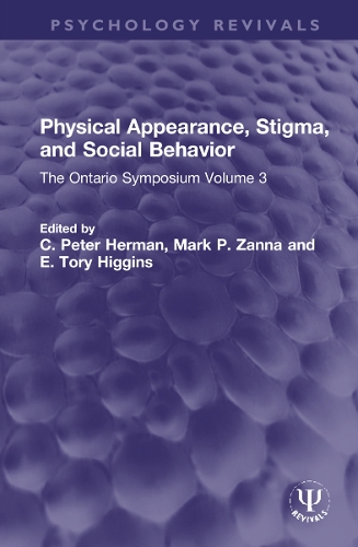 Бумажная книга «Physical Appearance, Stigma, and Social Behavior: The Ontario Symposium Volume 3» - фото №1