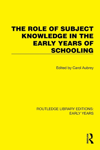 Паперова книга «The Role of Subject Knowledge in the Early Years of Schooling» - фото №1