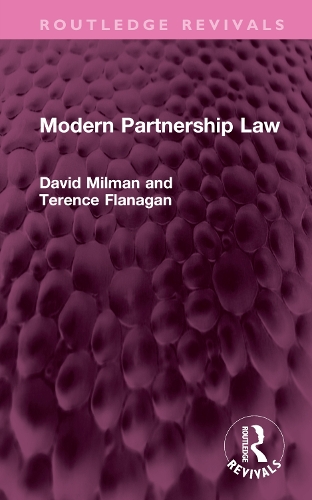 Паперова книга «Modern Partnership Law», авторів Девід Мілман, Теренс Фланаган - фото №1