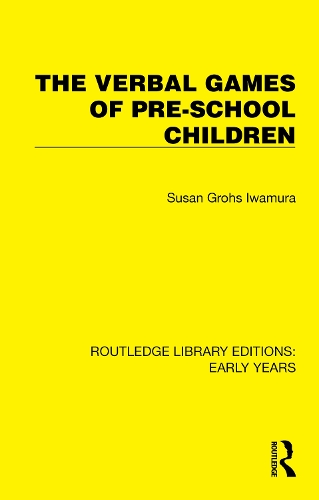 Бумажная книга «The Verbal Games of Pre-school Children» - фото №1