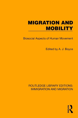 Бумажная книга «Migration and Mobility: Biosocial Aspects of Human Movement» - фото №1