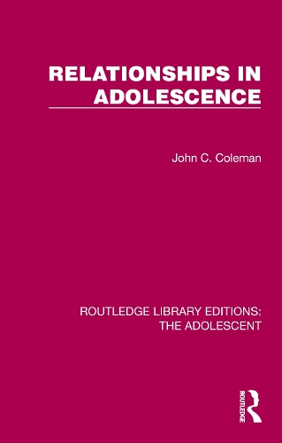 Паперова книга «Relationships in Adolescence», автор Джон Коулман - фото №1