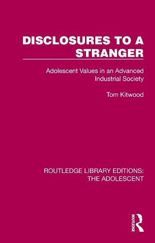 Бумажная книга «Disclosures to a Stranger: Adolescent Values in an Advanced Industrial Society», автор Том Китвуд - фото №1