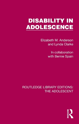 Паперова книга «Disability in Adolescence», авторів Елізабет М. Андерсон, Лінда Кларк - фото №1