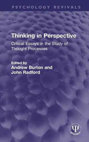 Бумажная книга «Thinking in Perspective: Critical Essays in the Study of Thought Processes» - фото №1