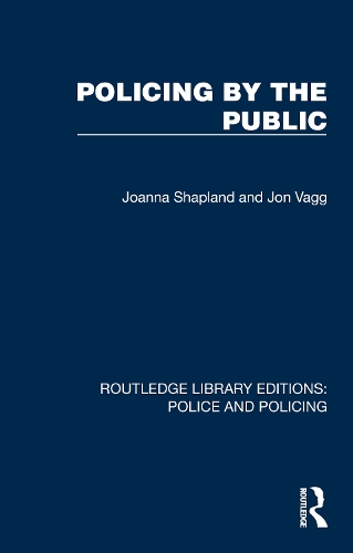 Бумажная книга «Policing by the Public», авторов Джоанна Шэпленд, Джон Вагг - фото №1