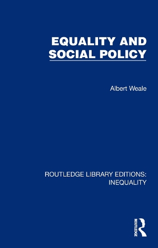Бумажная книга «Equality and Social Policy», автор Альберт Вейл - фото №1