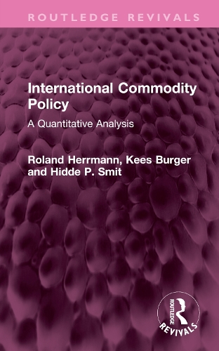Бумажная книга «International Commodity Policy: A Quantitative Analysis», авторов Хидде П. Смит, Кис Бургер, Роланд Херрманн - фото №1