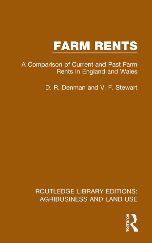 Бумажная книга «Farm Rents: A Comparison of Current and Past Farm Rents in England and Wales», авторов Д. Р. Денман, В. Ф. Стюарт - фото №1