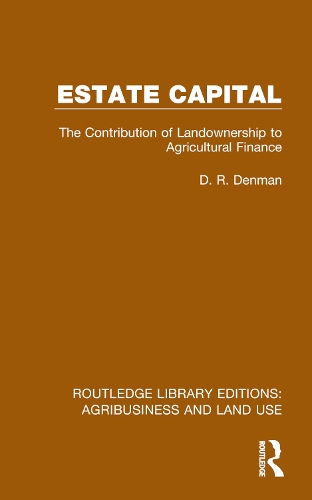 Бумажная книга «Estate Capital: The Contribution of Landownership to Agricultural Finance» - фото №1