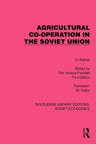 Бумажная книга «Agricultural Co-operation in the Soviet Union», автор Г. Ратнер - фото №1