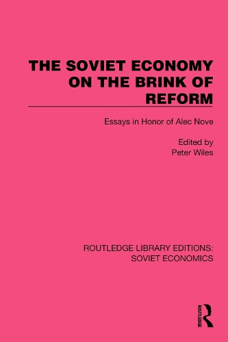 Бумажная книга «The Soviet Economy on the Brink of Reform: Essays in Honor of Alec Nove» - фото №1