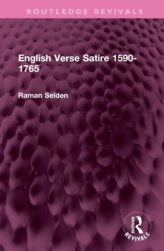 Бумажная книга «English Verse Satire 1590-1765», автор Раман Селден - фото №1