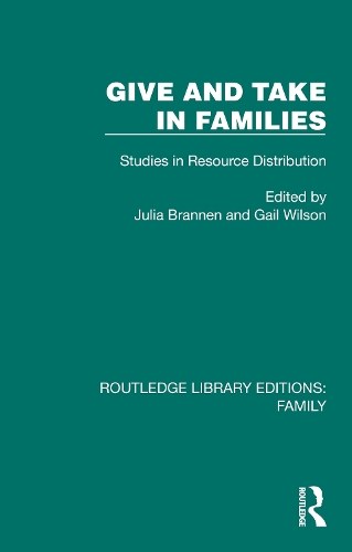 Бумажная книга «Give and Take in Families: Studies in Resource Distribution» - фото №1