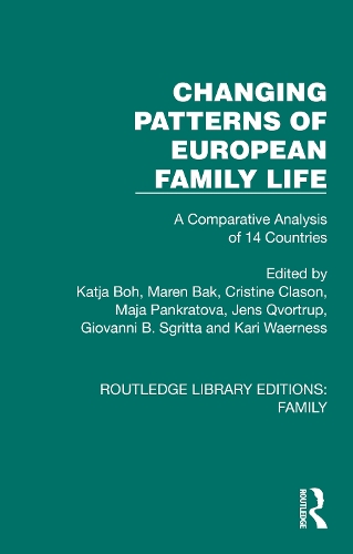 Бумажная книга «Changing Patterns of European Family Life: A Comparative Analysis of 14 Countries» - фото №1