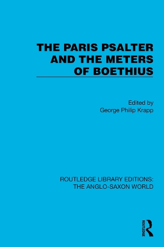 Паперова книга «The Paris Psalter and the Meters of Boethius» - фото №1