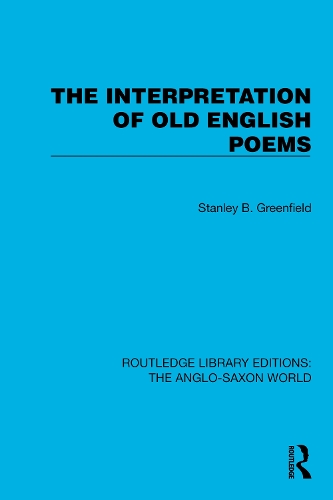 Бумажная книга «The Interpretation of Old English Poems», автор Стэнли Б. Гринфилд - фото №1