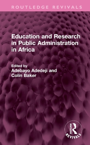 Бумажная книга «Education and Research in Public Administration in Africa» - фото №1