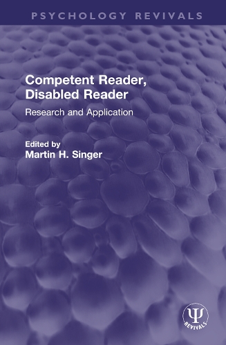 Паперова книга «Competent Reader, Disabled Reader: Research and Application» - фото №1