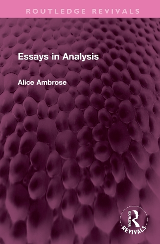 Паперова книга «Essays in Analysis», автор Аліса Амброуз - фото №1
