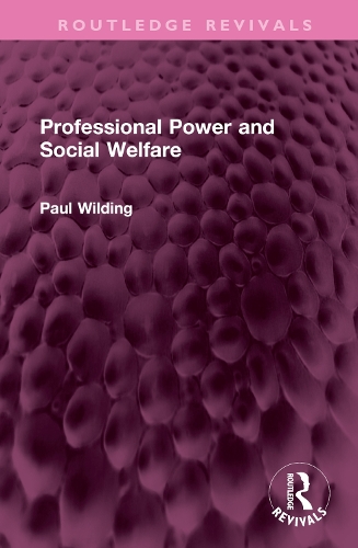 Бумажная книга «Professional Power and Social Welfare», автор Пол Уилдинг - фото №1