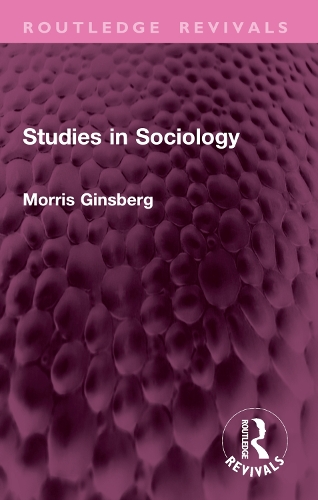 Paper book «Studies in Sociology», author Morris Ginsberg - фото №1
