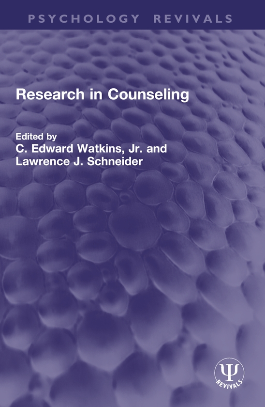 Паперова книга «Research in Counseling» - фото №1