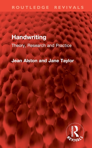 Паперова книга «Handwriting: Theory, Research and Practice», авторів Джейн Тейлор, Жан Алстон - фото №1