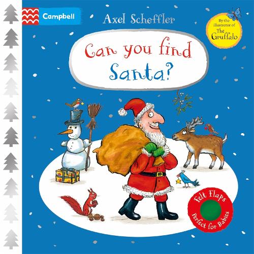 Бумажная книга «Can You Find Santa?: A Felt Flaps Book – the perfect Christmas gift for babies!», автор Campbell Books - фото №1