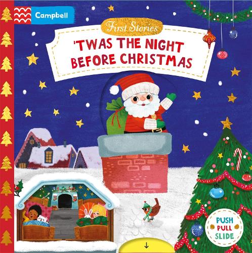 [object Object] «'Twas the Night Before Christmas: A Push, Pull and Slide book - the perfect Christmas gift for toddlers!», автор Campbell Books - фото №1