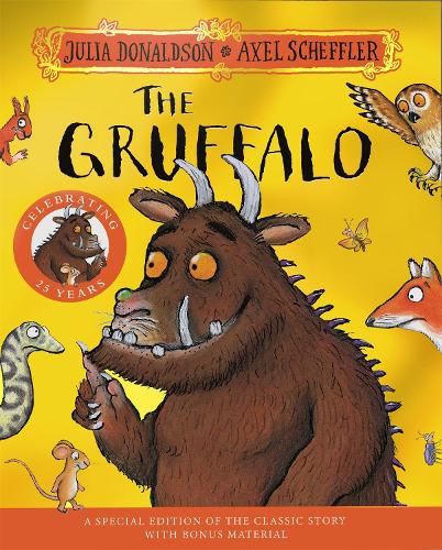 Бумажная книга «The Gruffalo 25th Anniversary Edition: with a shiny cover and fun bonus material», автор Джулия Дональдсон - фото №1